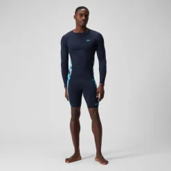 Men's Endurance+ Splice Rash Top Navy/Blue