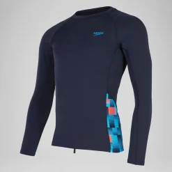 Men's Endurance+ Splice Rash Top Navy/Blue
