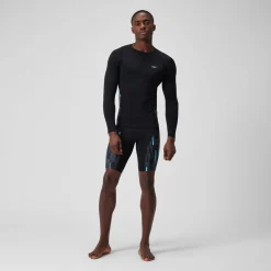 Men's Endurance+ Splice Rash Top Black/Grey