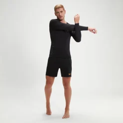 Men's Endurance+ SpliceRash Top Black/Teal