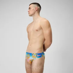 Men's Escape 5cm Brief Yellow/Blue