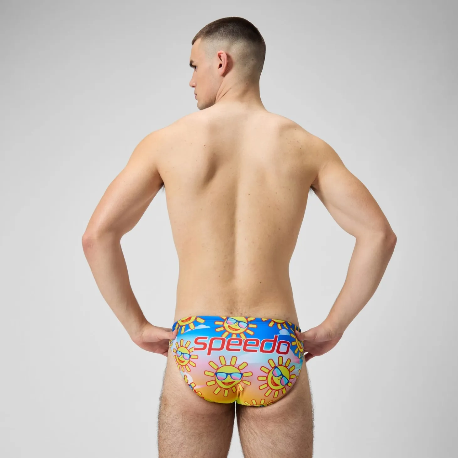 Men's Escape 5cm Brief Yellow/Blue