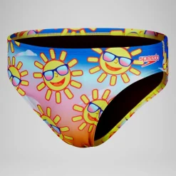 Men's Escape 5cm Brief Yellow/Blue