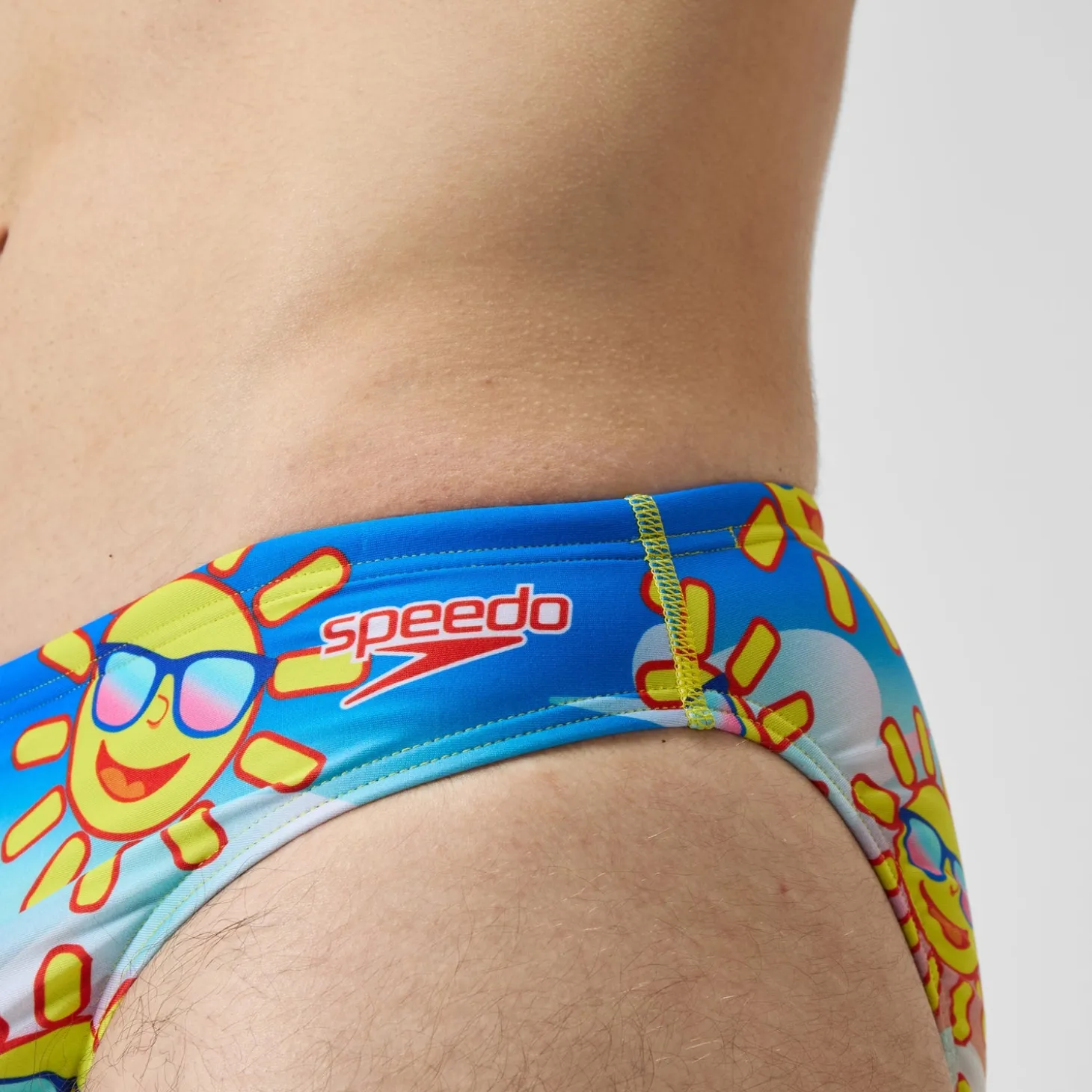 Men's Escape 5cm Brief Yellow/Blue
