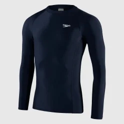 Men's Essential Long Sleeve Rash Top Navy/White