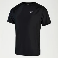 Men's Essential Short Sleeve Swim Top Black