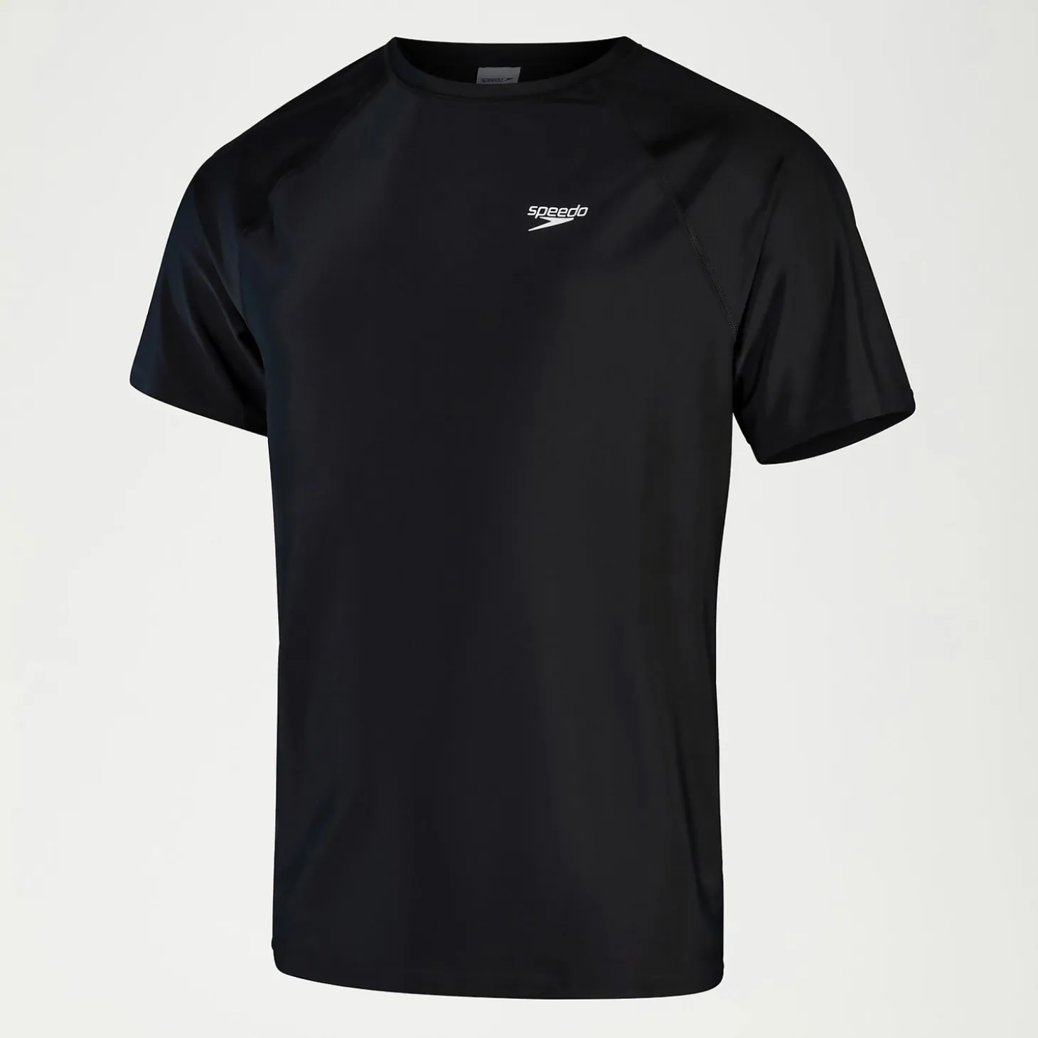 Men's Essential Short Sleeve Swim Top Black