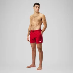 Men's Essentials 16" Swim Short Red