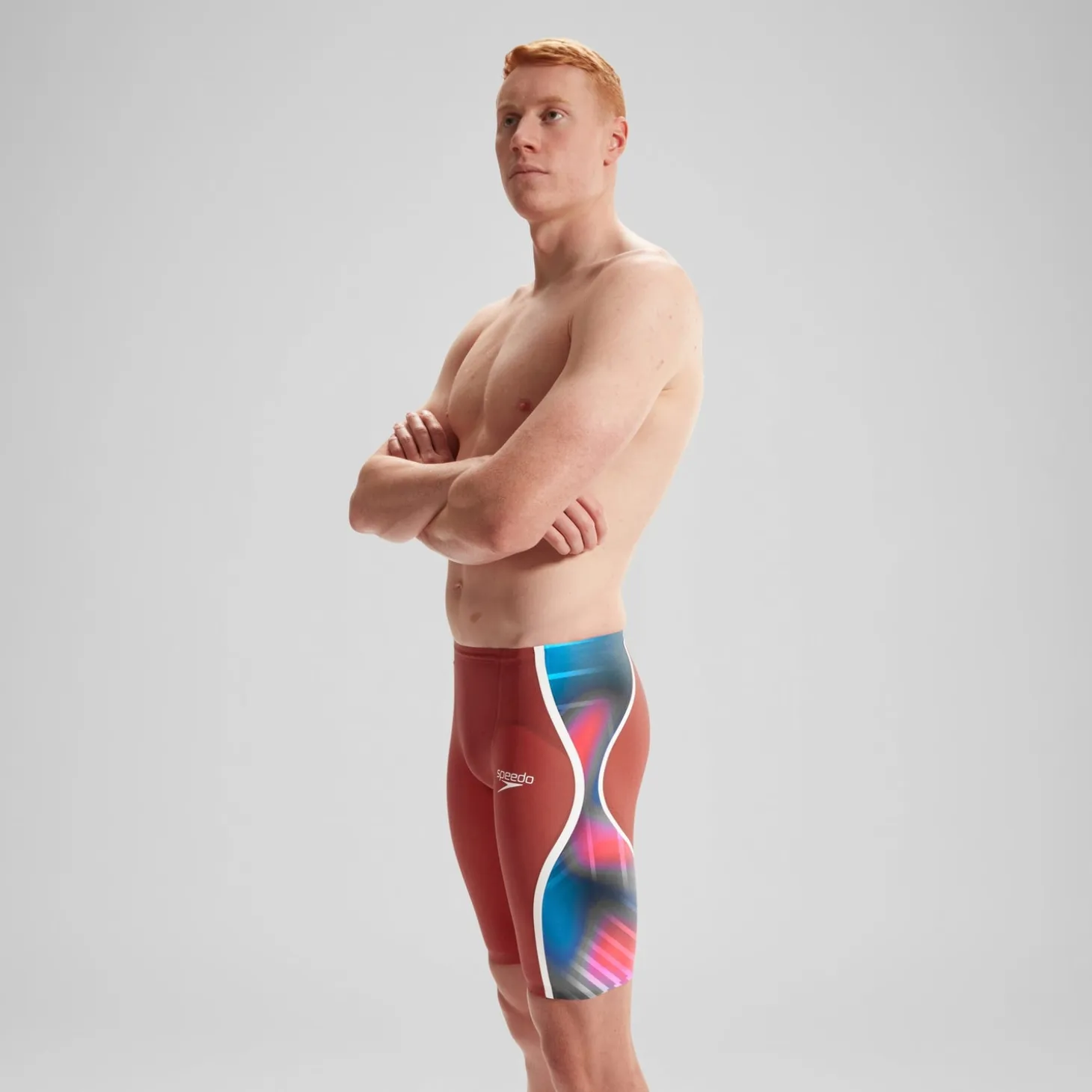 Men's Fastskin LZR Pure Intent 2.0 High Waist Jammer Red/Blue