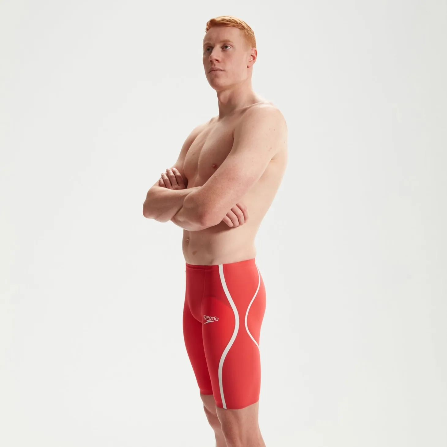 Men's Fastskin LZR Pure Intent 2.0 High Waist Jammer Red/White