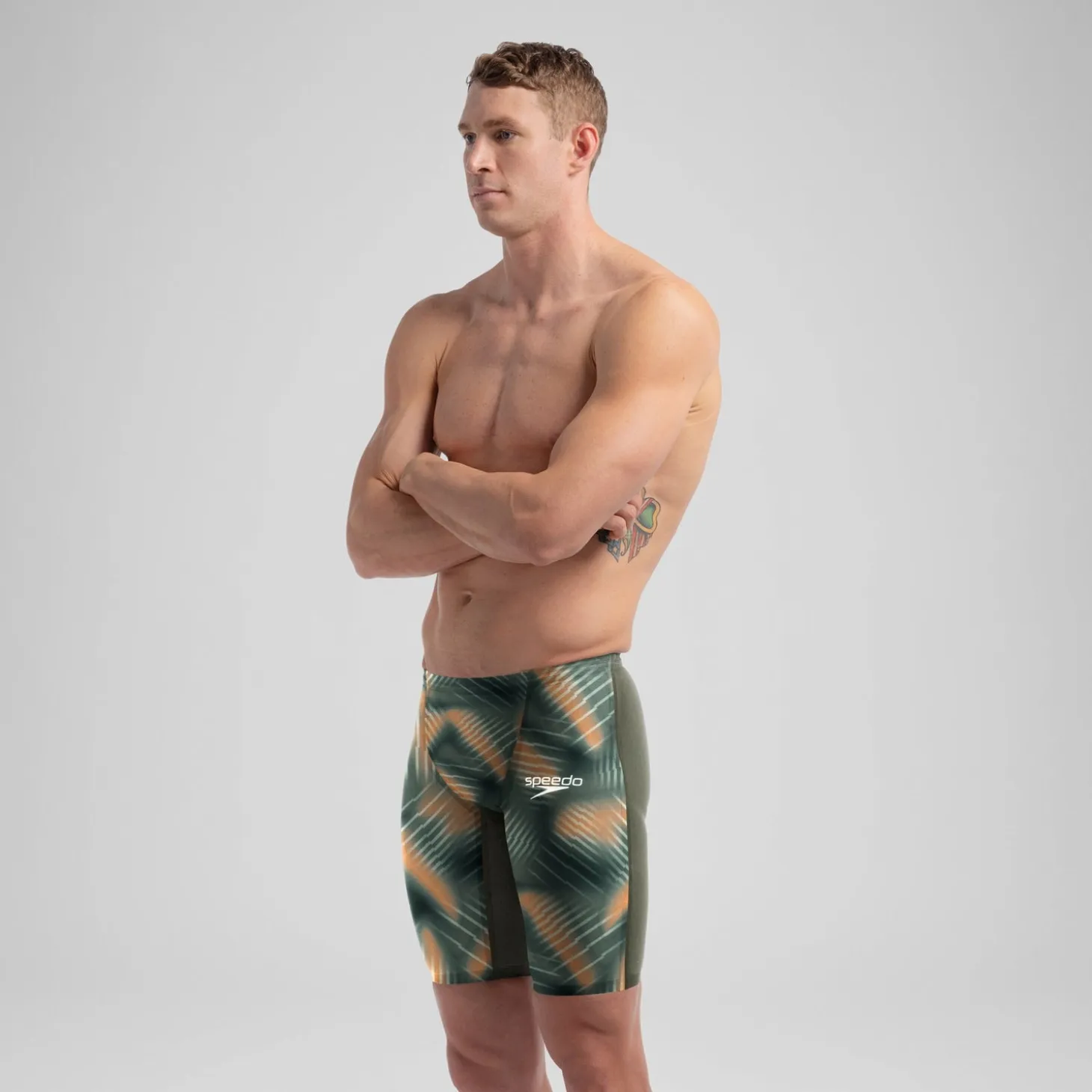 Men's Fastskin LZR Pure Valor 2.0 Jammer Green/Orange