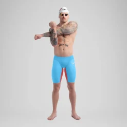 Men's Fastskin LZR Pure Valor 2.0 High Waist Jammer Blue/Red