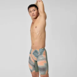 Men's Fastskin LZR Pure Valor 2.0 High Waist Jammer Green/Orange