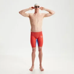 Men's Fastskin LZR Pure Valor 2.0 High Waisted Jammer Red/Blue