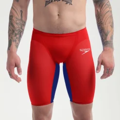 Men's Fastskin LZR Pure Valor 2.0 High Waisted Jammer Red/Blue