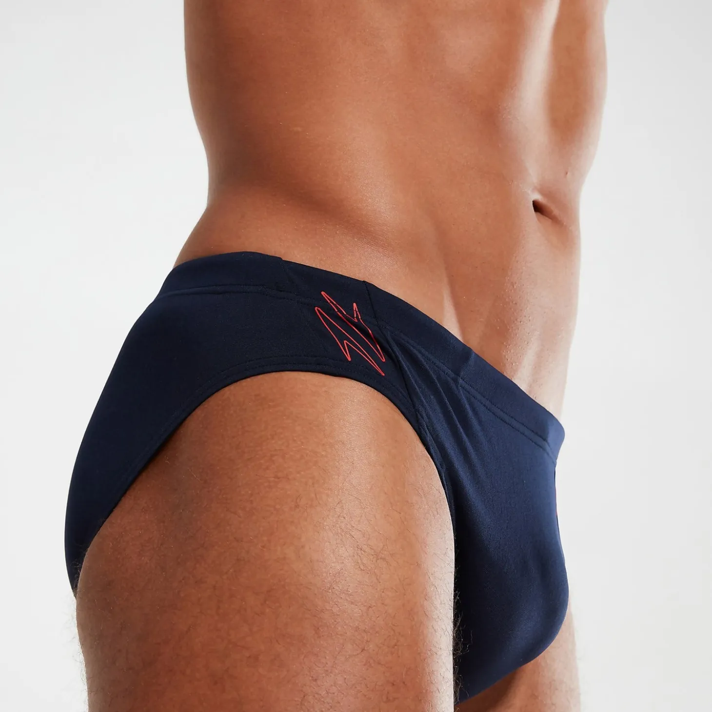 Men's Hyper Boom Splice Brief Navy/Red