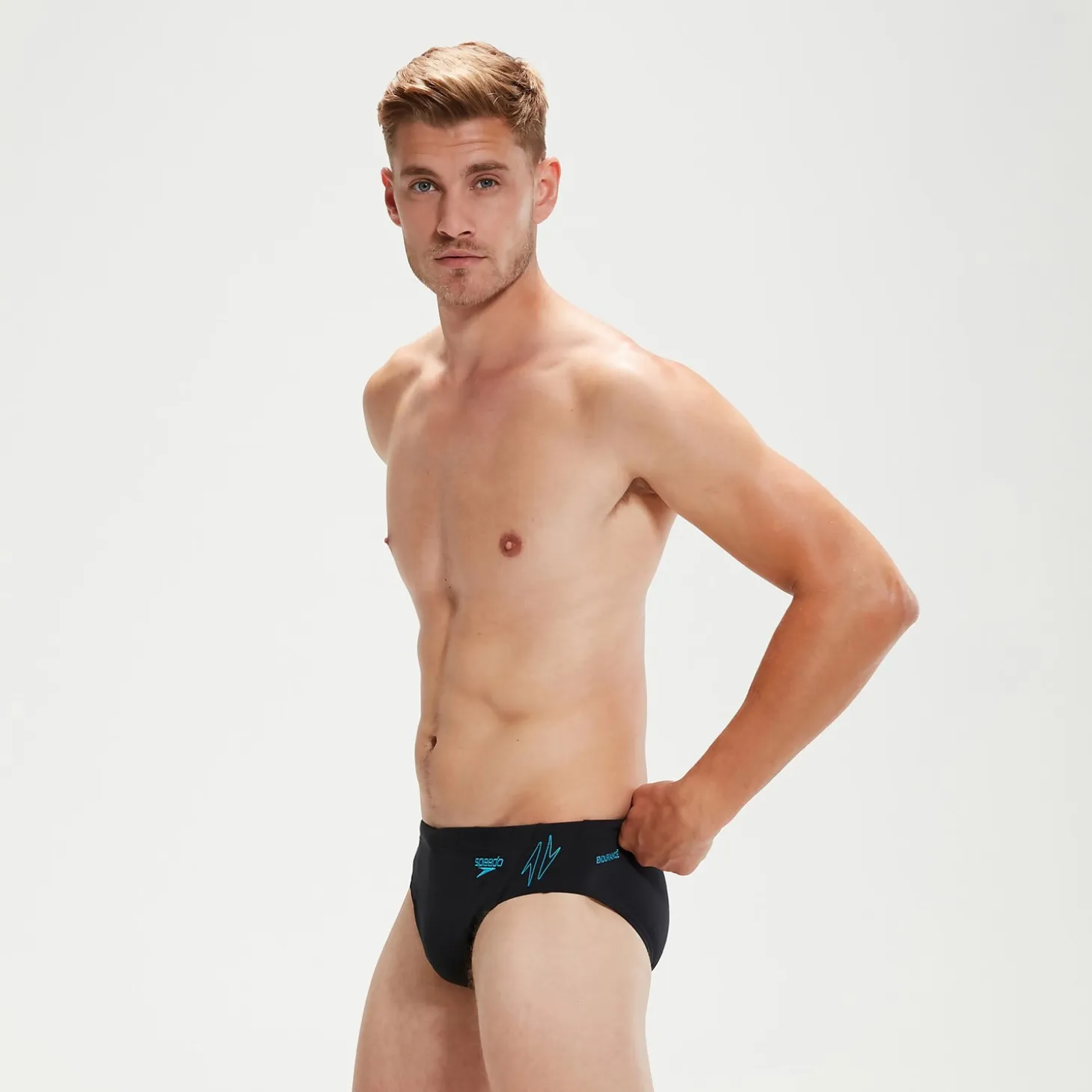 Men's Hyper Boom Splice Brief Black/Blue