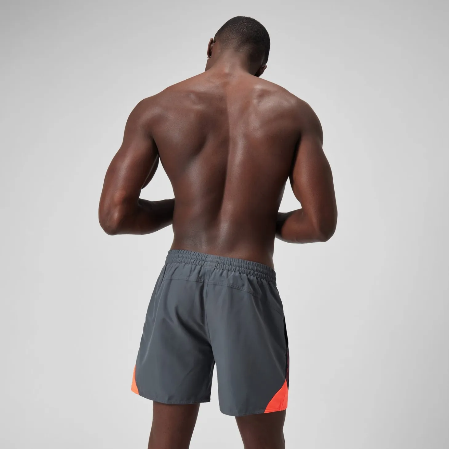 Men's HyperBoom Splice 16" Swim Shorts Grey/Red