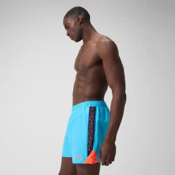 Men's HyperBoom Splice 16" Swim Shorts Blue/Red