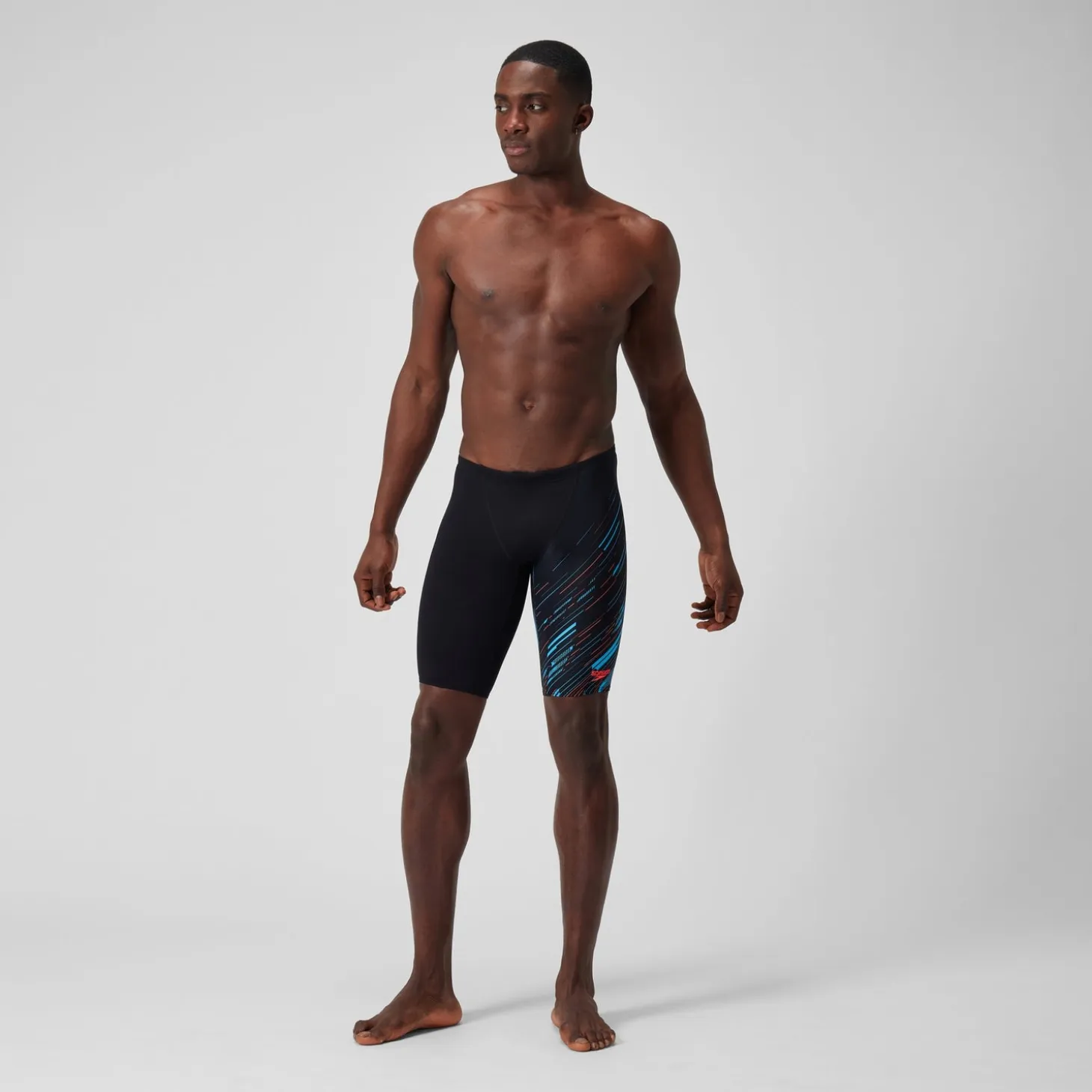 Men's HyperBoom V-Cut Jammer Black/Blue