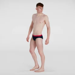 Men's Logo 7cm Brief Blue/Red