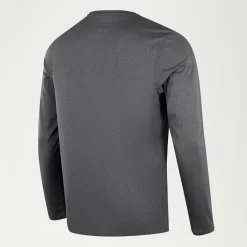 Men's Long Sleeve Graphic Swim Shirt Grey
