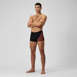 Men's Medley Logo Aquashort Black/Red