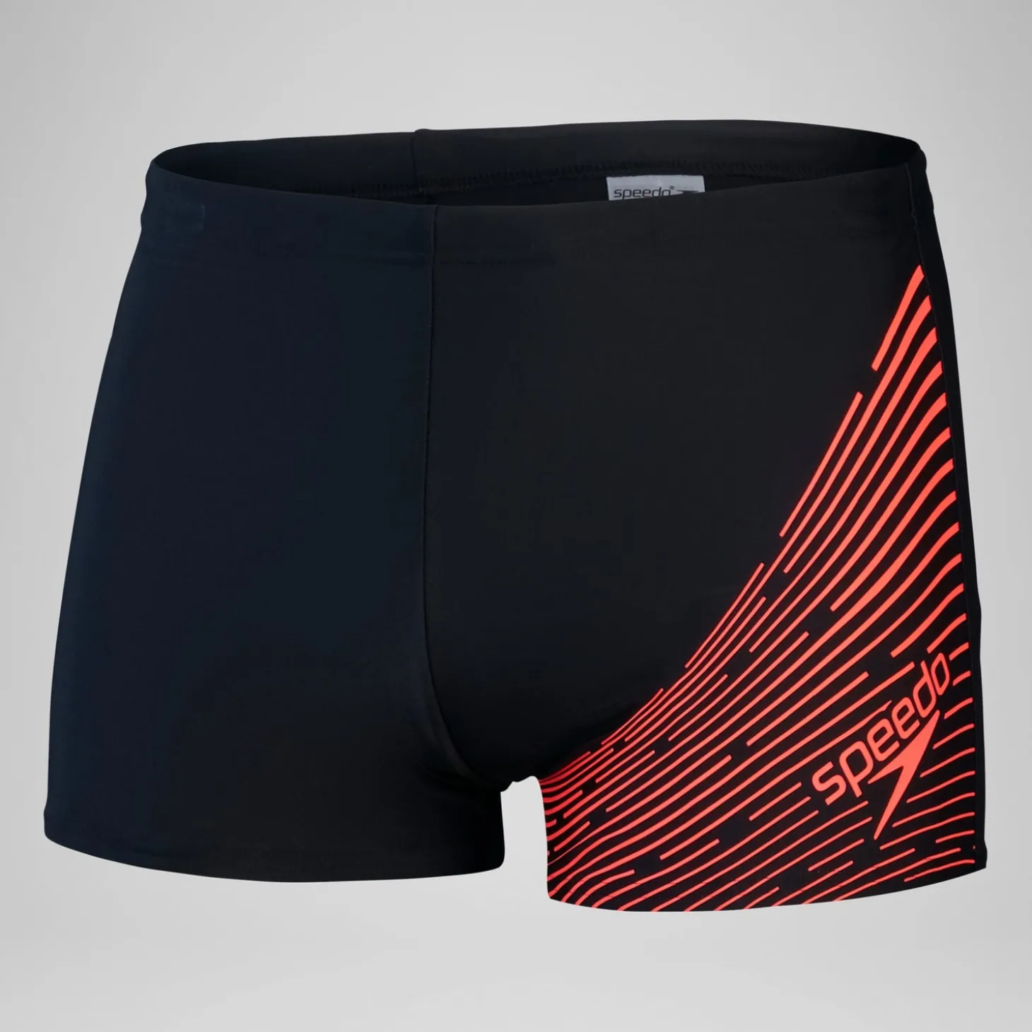 Men's Medley Logo Aquashort Black/Red