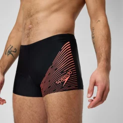 Men's Medley Logo Aquashort Black/Red