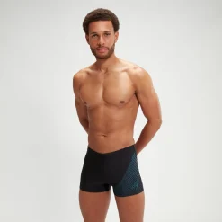 Men's Medley Logo Aquashort Black/Teal