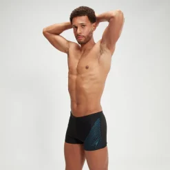 Men's Medley Logo Aquashort Black/Teal