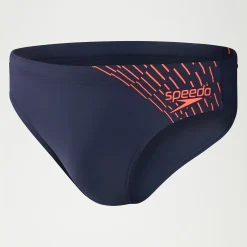 Men's Medley Logo 7cm Brief Navy/Orange
