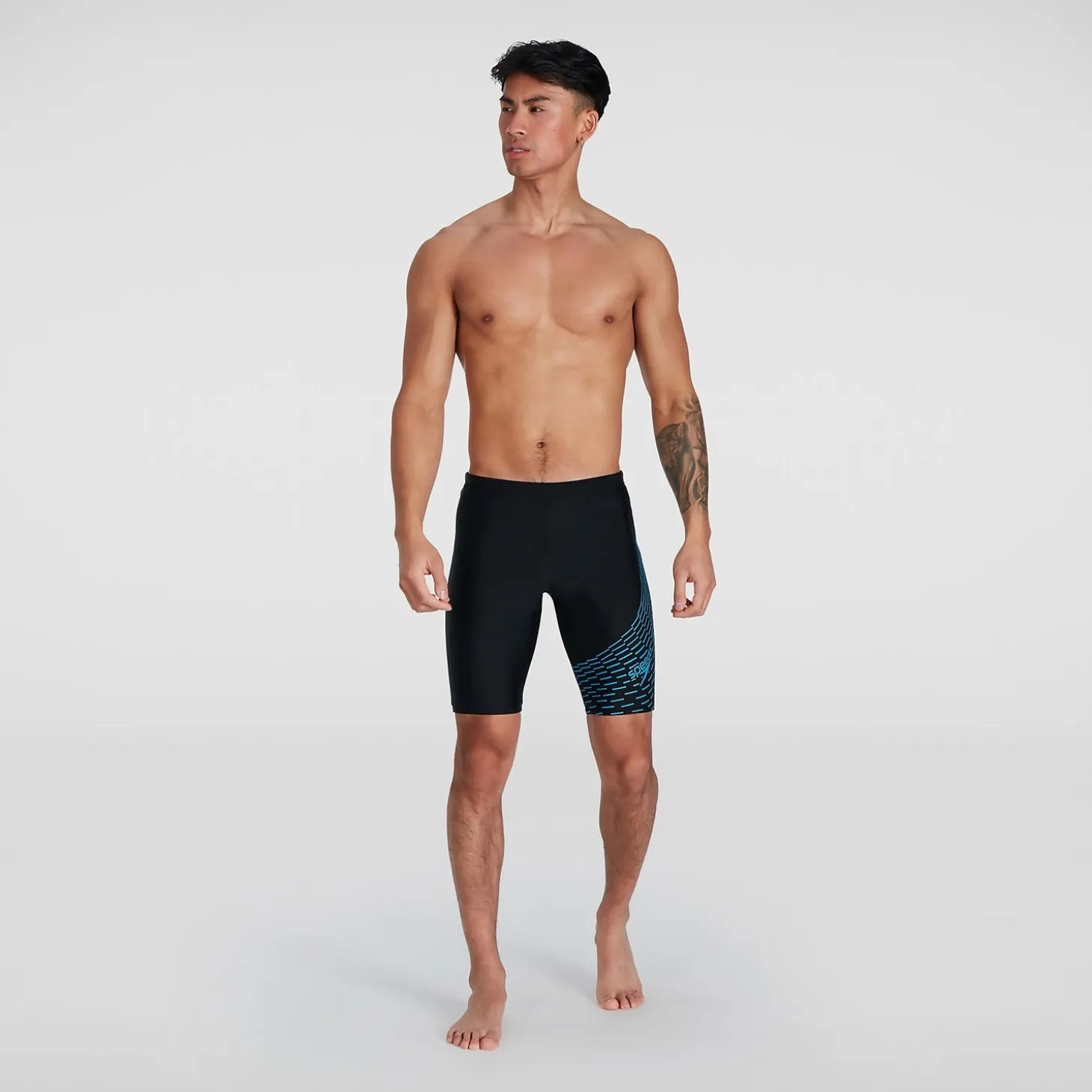 Men's Medley Logo Jammer Black/Blue