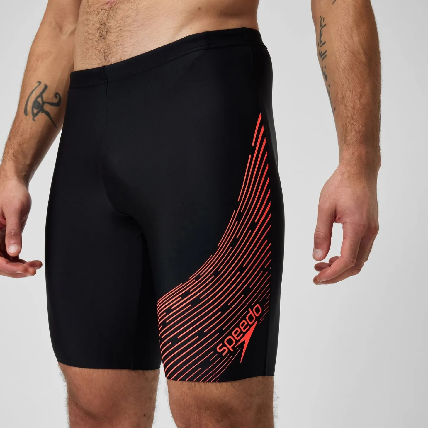 Men's Medley Logo Jammer Black/Red