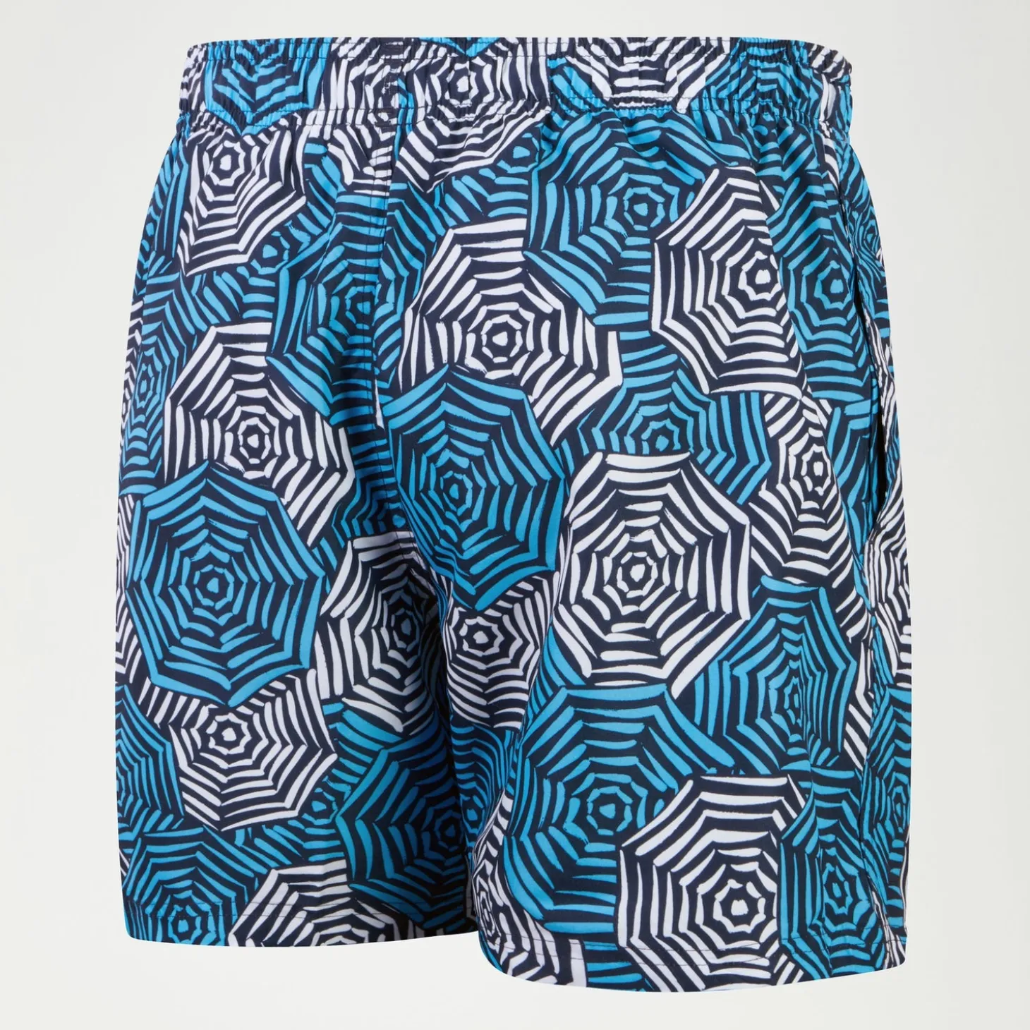 Men's Printed Leisure 16" Swim Shorts Blue/White