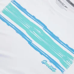 Men's Short Sleeve Graphic Swim Shirt White/Blue