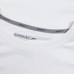 Men's Short Sleeve Graphic Swim Shirt White/Blue