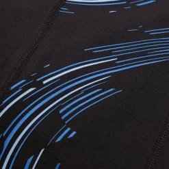 Men's Tech Panel Aquashort Black/Blue