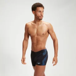 Men's Tech Panel Aquashort Black/Blue