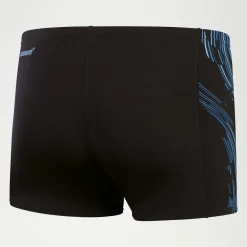 Men's Tech Panel Aquashort Black/Blue