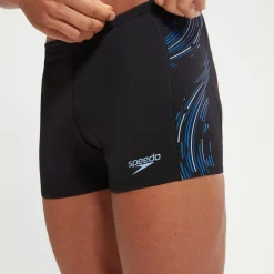 Men's Tech Panel Aquashort Black/Blue