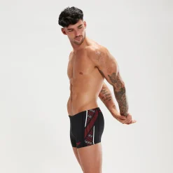 Men's Tech Panel Aquashorts Black/Red