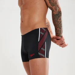 Men's Tech Panel Aquashorts Black/Red