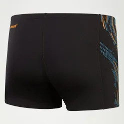 Men's Tech Panel Aquashort Black/Orange
