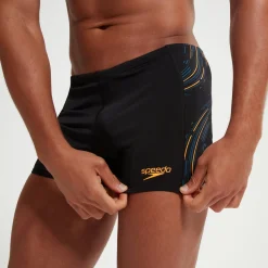 Men's Tech Panel Aquashort Black/Orange