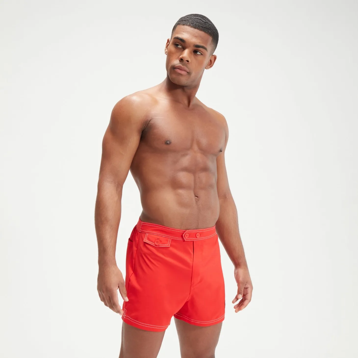 Men's Vintage 14" Swim Shorts Red