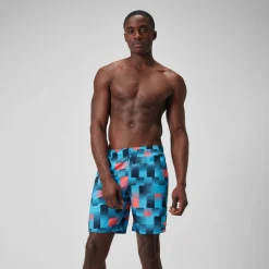 Men's Xpress Lite Allover 18" Swim Shorts Blue/Navy