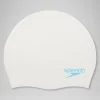 Plain Moulded Silicone Junior Cap White