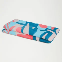 Printed Beach Towel Pink/Coral