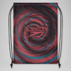 Printed  Mesh Bag Black/Red